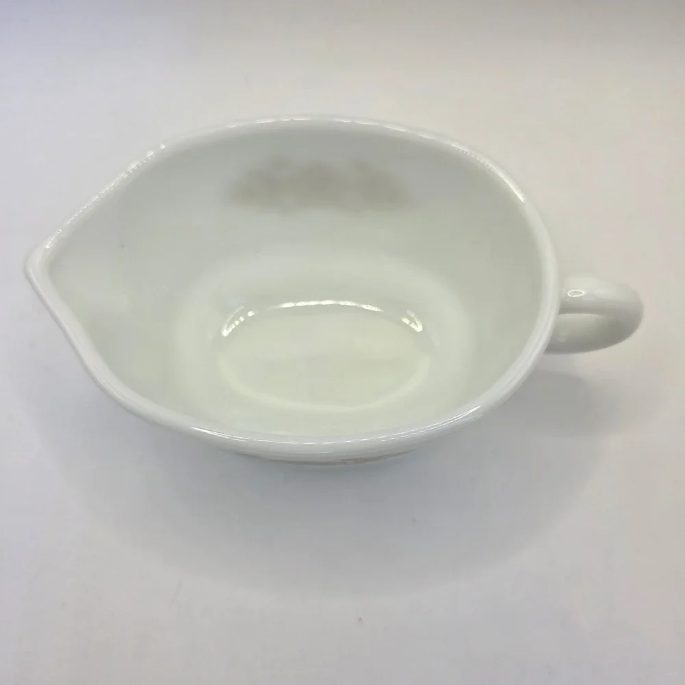 Vintage Pyrex Butterfly Gold Milk Glass Gravy Boat, No Plate 77-B USA